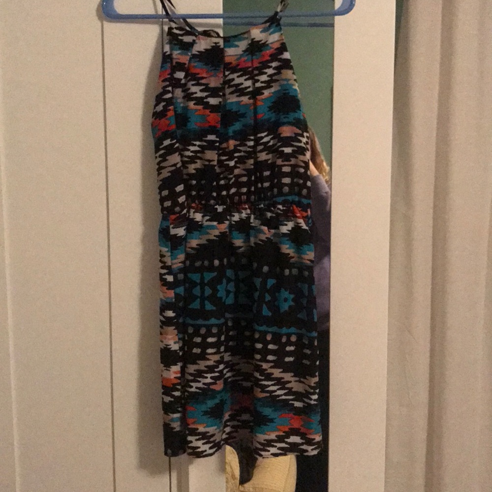 Multi colored dress from Dillard's.